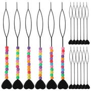 Eease Quick Beader for Loading Beads 18pcs Braid Stringer Hair Beading Tools